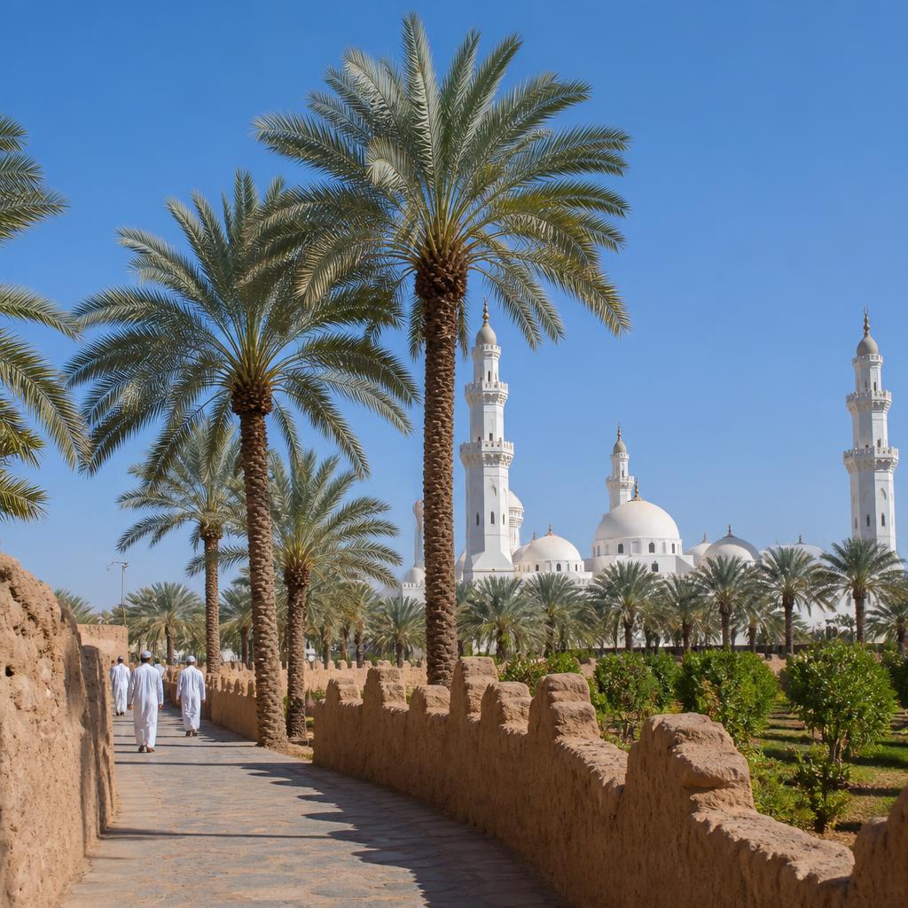 مقصد قباء وبستان المستظل